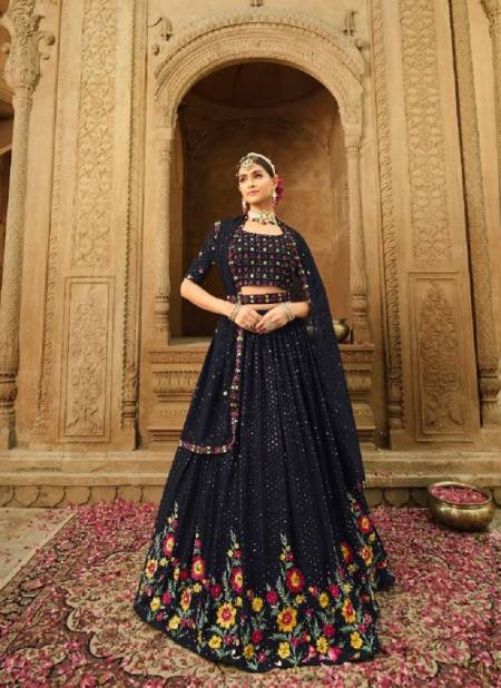 Blue Colour Bridesmaid Vol 21 Shubhkala New Latest Designer Ethnic Wear Georgette Lehenga Choli Collection 2173